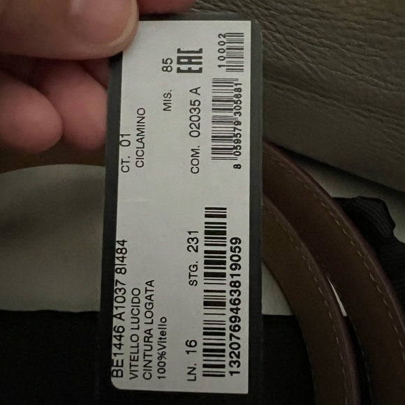 Dolce and Gabbana Patent Belt. BNEW Sz 85 main image 5
